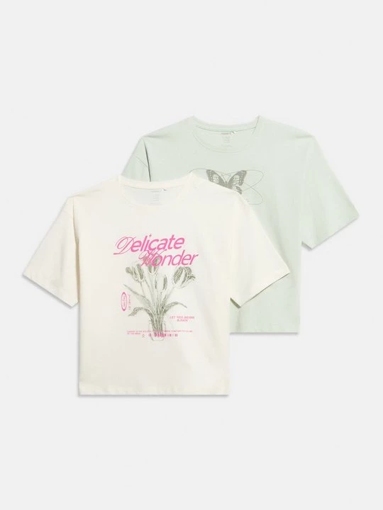 Foto van product T-shirt print NAME IT crème