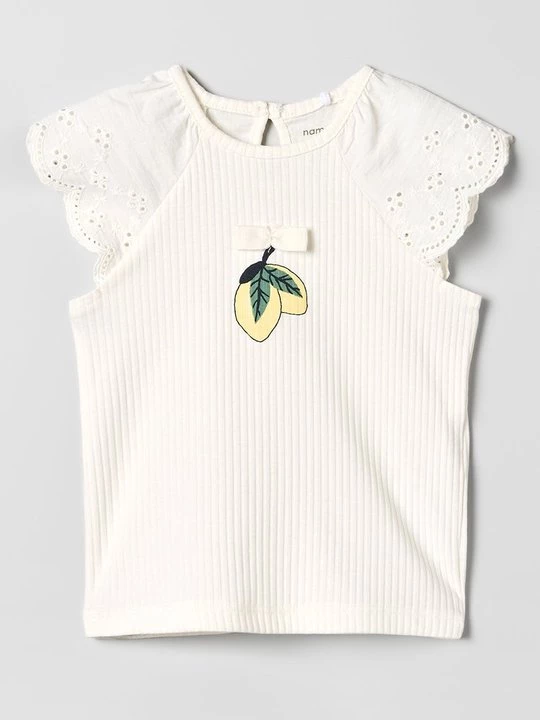 Foto van product T-shirt print NAME IT crème