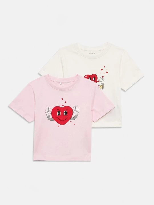 Foto van product T-shirt print NAME IT crème
