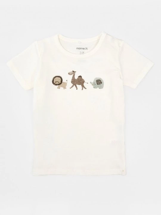 Foto van product T-shirt print NAME IT crème