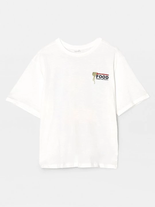 Foto van product T-shirt print NAME IT crème