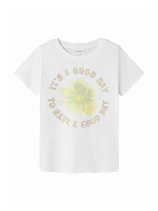Foto van product T-shirt print NAME IT crème