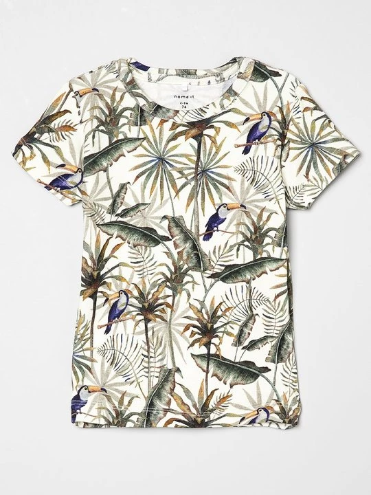 Foto van product T-shirt print NAME IT crème