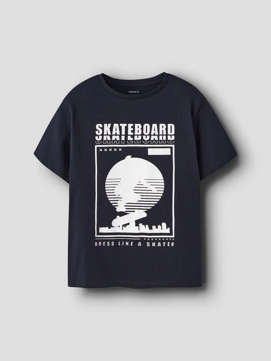 Foto van product T-shirt print NAME IT donkerblauw