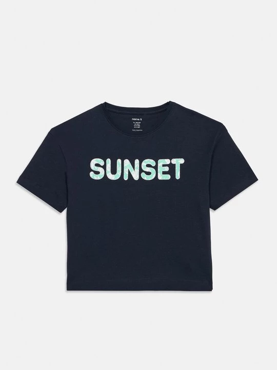 Foto van product T-shirt print NAME IT donkerblauw
