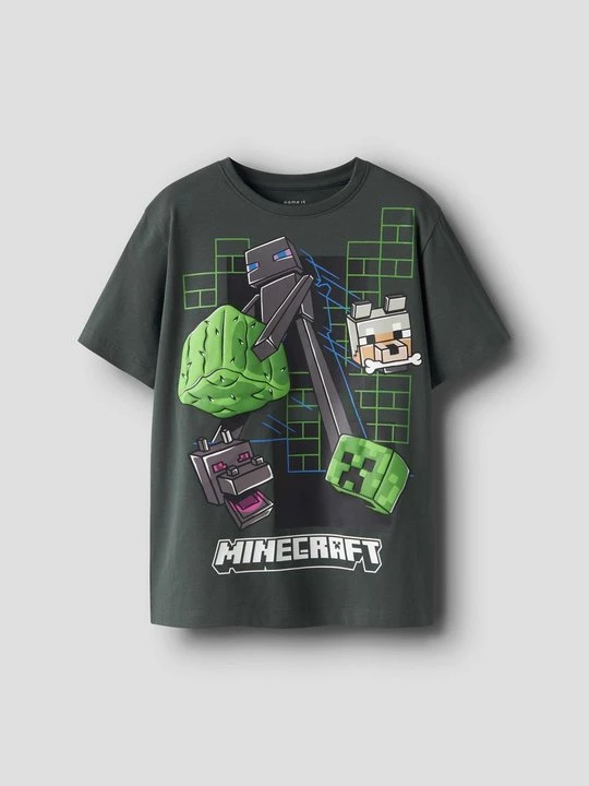Foto van product T-shirt print NAME IT donkergroen