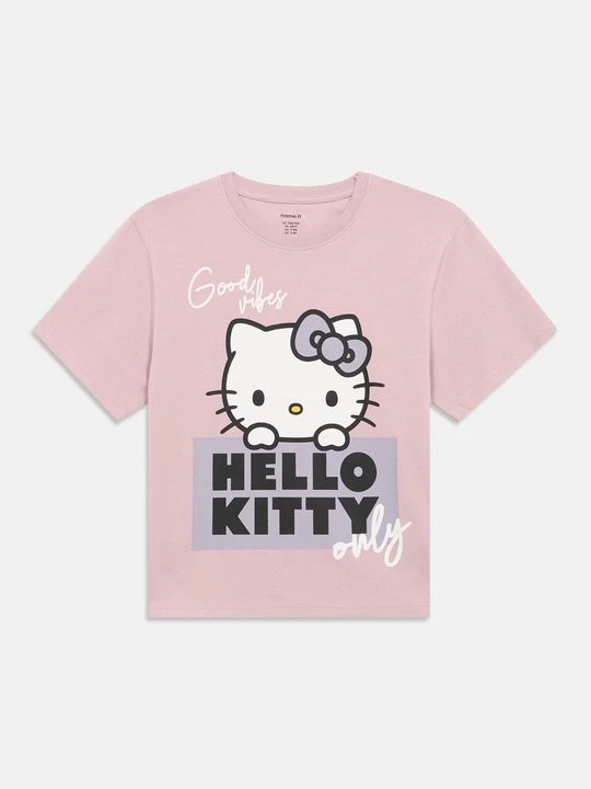 Foto van product T-shirt print NAME IT donkerroze