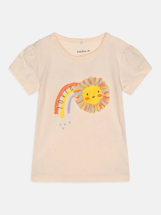 Foto van product T-shirt print NAME IT donkerroze