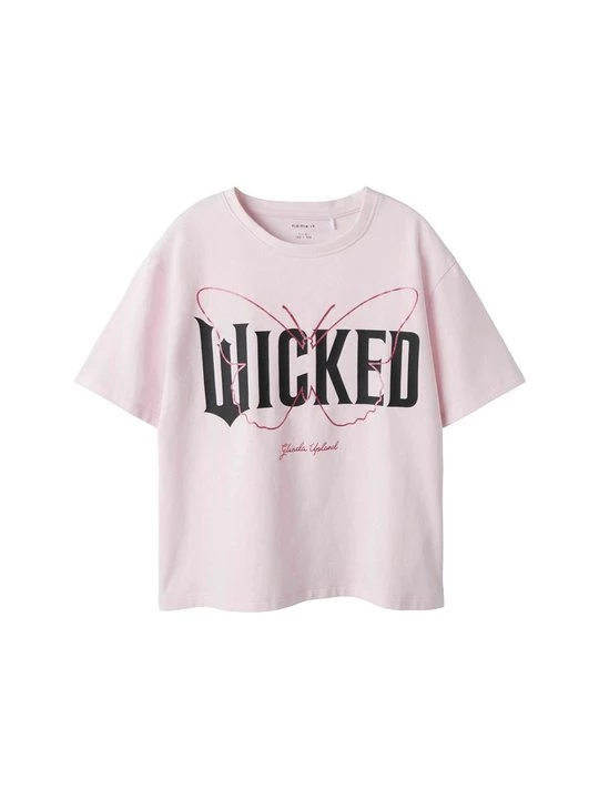 Foto van product T-shirt print NAME IT donkerroze