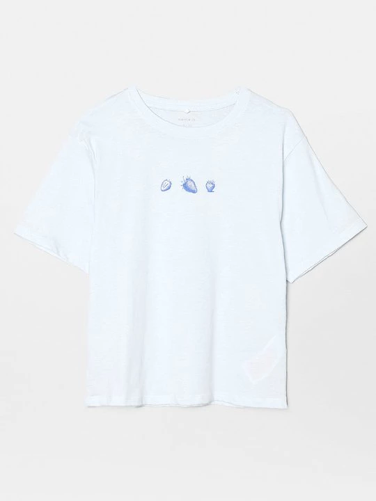 Foto van product T-shirt print NAME IT lichtblauw