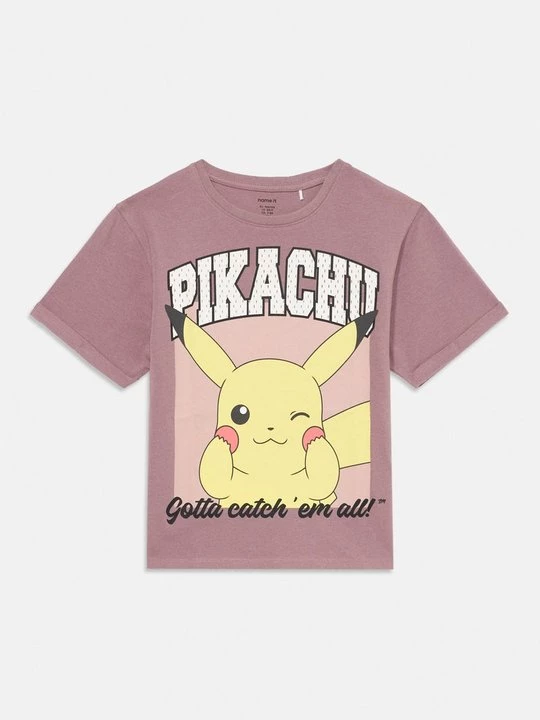 Foto van product T-shirt print NAME IT mauve