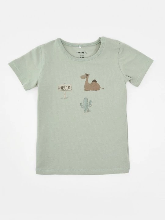 Foto van product T-shirt print NAME IT mintgroen