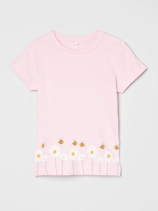 Foto van product T-shirt print NAME IT roze