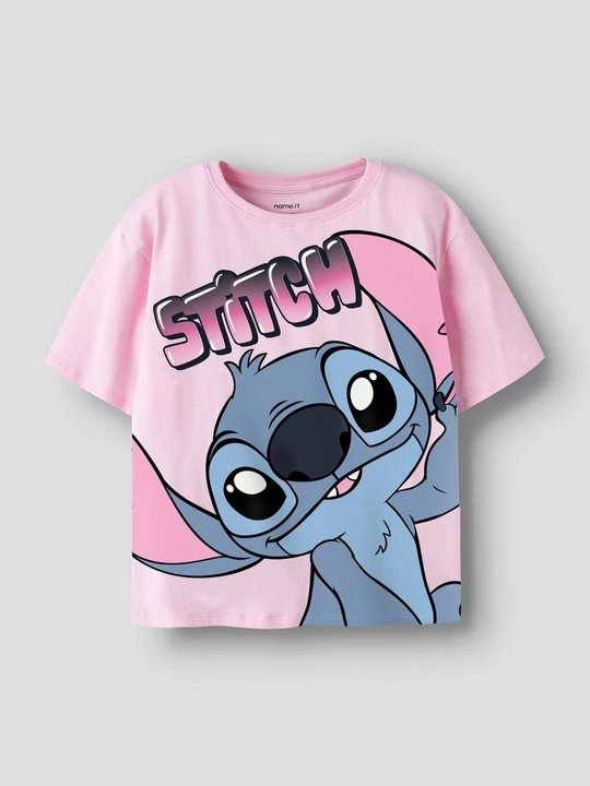 Foto van product T-shirt print NAME IT roze