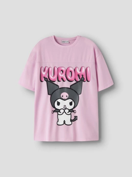 Foto van product T-shirt print NAME IT roze