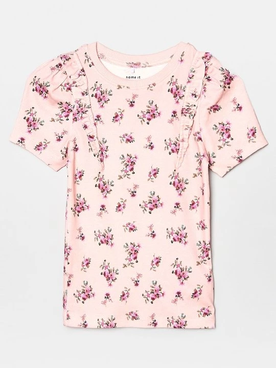 Foto van product T-shirt print NAME IT roze