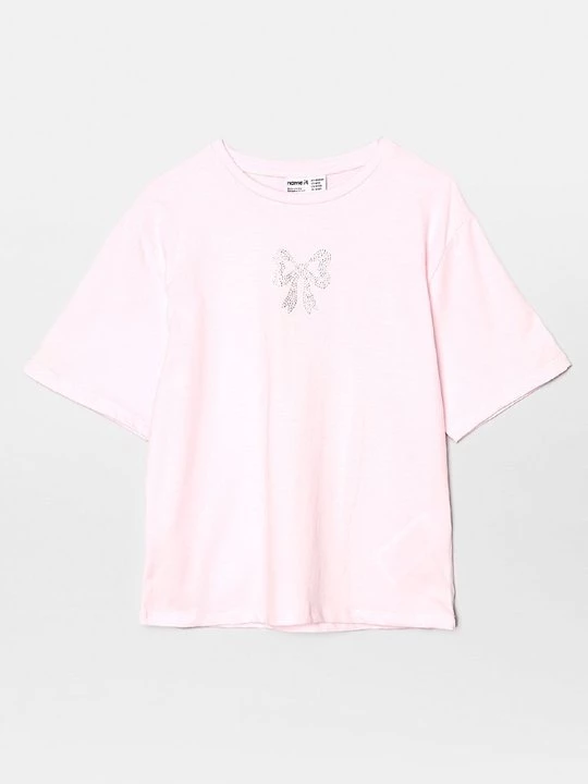 Foto van product T-shirt print NAME IT roze