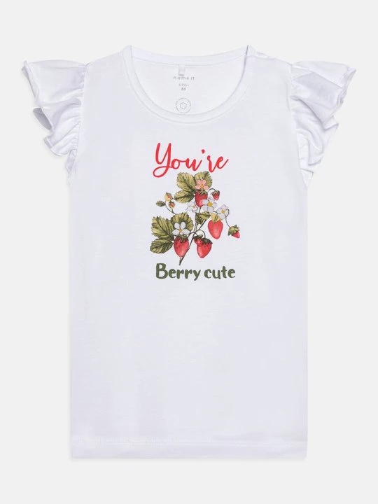 Foto van product T-shirt print NAME IT wit