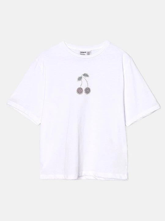 Foto van product T-shirt print NAME IT wit