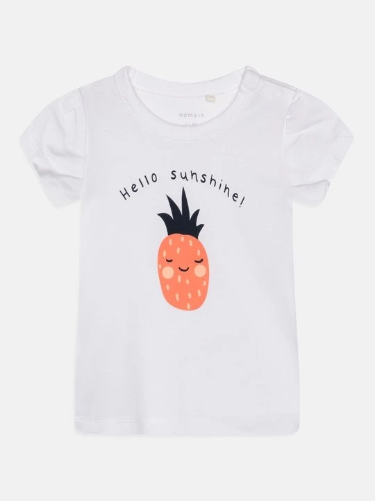 Foto van product T-shirt print NAME IT wit
