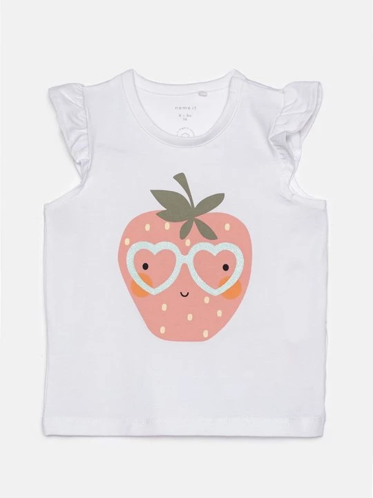 Foto van product T-shirt print NAME IT wit