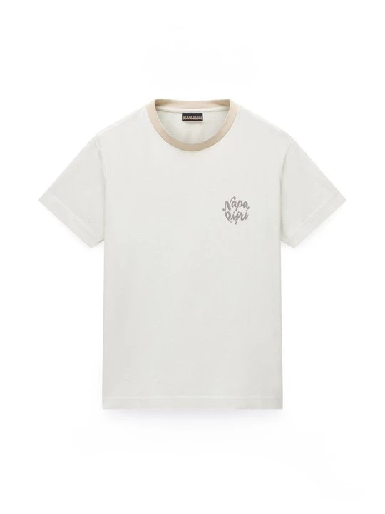 Foto van product T-shirt print Napapijri beżowy