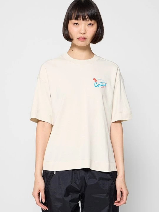 Foto van product T-shirt print Napapijri beżowy