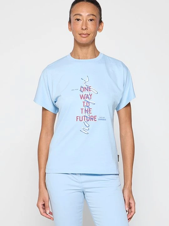 Foto van product T-shirt print Napapijri blauw