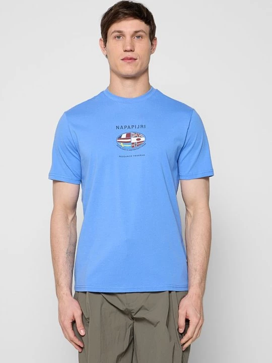 Foto van product T-shirt print Napapijri blauw