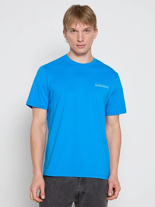 Foto van product T-shirt print Napapijri blauw