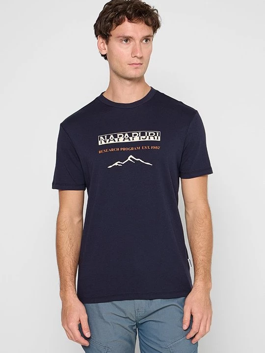 Foto van product T-shirt print Napapijri blauw