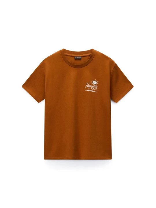 Foto van product T-shirt print Napapijri bruin