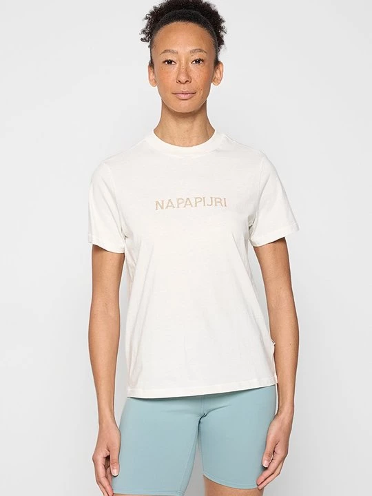 Foto van product T-shirt print Napapijri crème