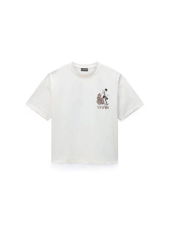 Foto van product T-shirt print Napapijri crème