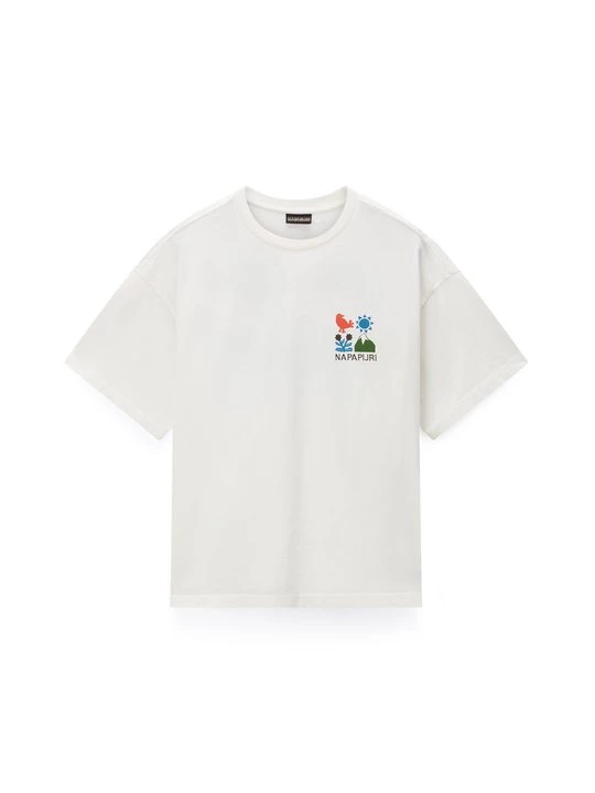 Foto van product T-shirt print Napapijri crème