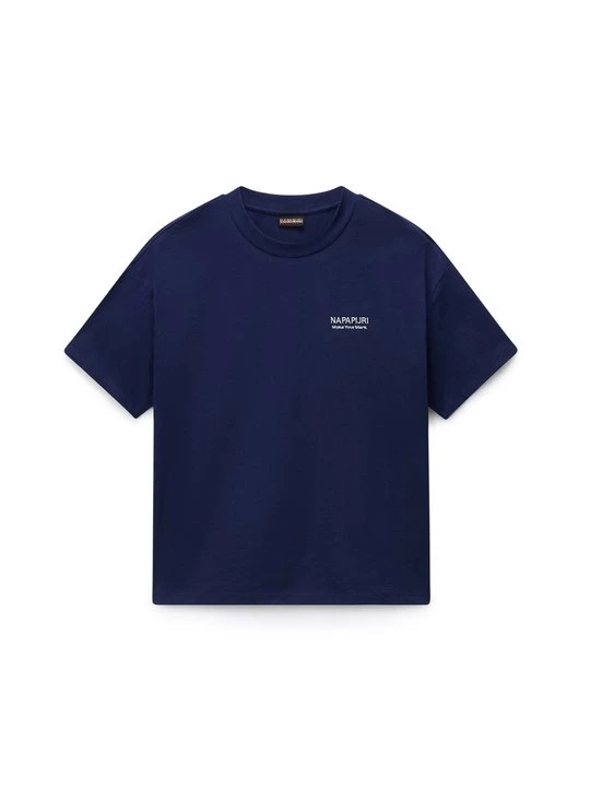 Foto van product T-shirt print Napapijri donkerblauw