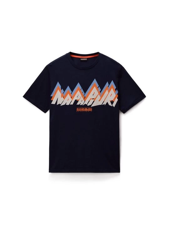 Foto van product T-shirt print Napapijri donkerblauw