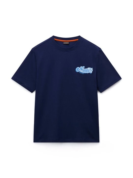 Foto van product T-shirt print Napapijri donkerblauw