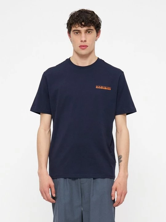 Foto van product T-shirt print Napapijri donkerblauw