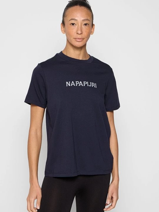 Foto van product T-shirt print Napapijri donkerblauw