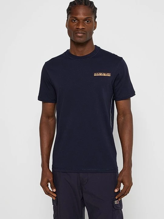 Foto van product T-shirt print Napapijri donkerblauw