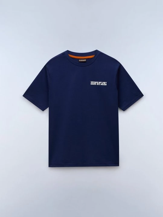 Foto van product T-shirt print Napapijri donkerblauw