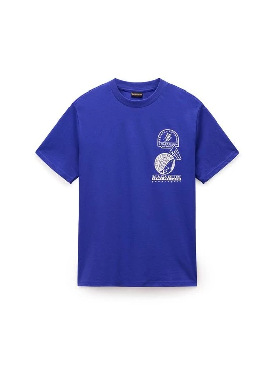 Foto van product T-shirt print Napapijri donkerblauw