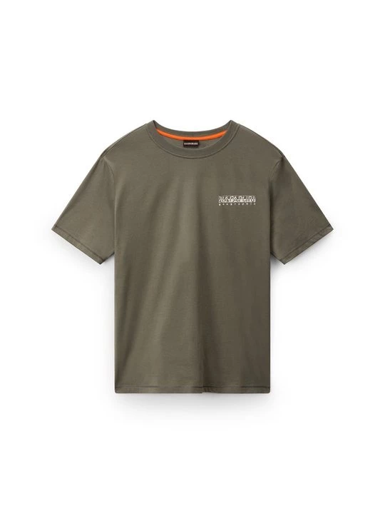 Foto van product T-shirt print Napapijri donkergroen