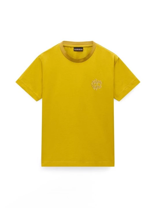 Foto van product T-shirt print Napapijri geel