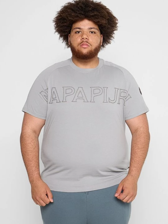 Foto van product T-shirt print Napapijri grijs