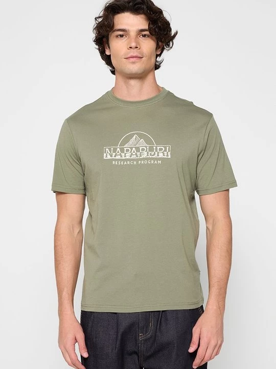 Foto van product T-shirt print Napapijri groen