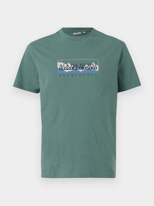Foto van product T-shirt print Napapijri groen