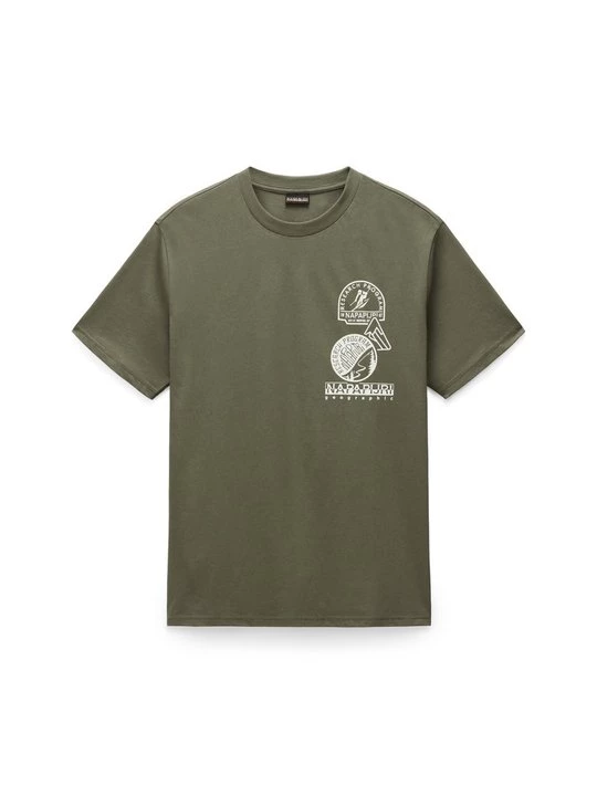 Foto van product T-shirt print Napapijri lichtgroen