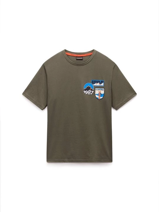 Foto van product T-shirt print Napapijri lichtgroen